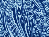 Scalamandre Fanfare Blue Paisley Design Embroidery MSRP USD 382