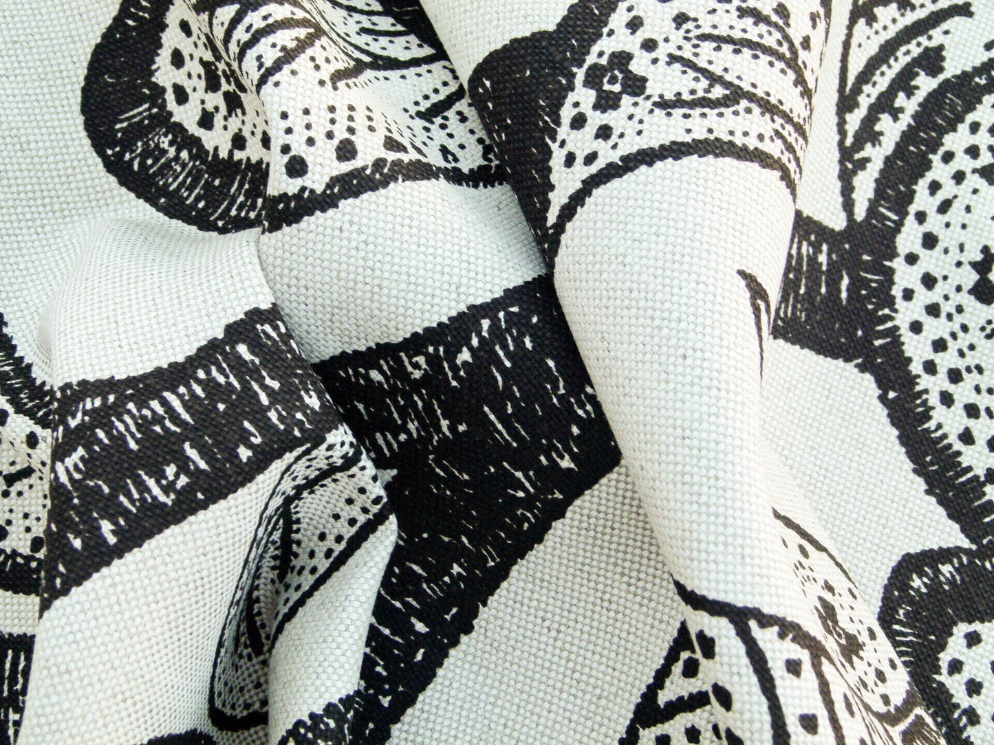 Scalamandre Russell -linen Cotton Natural Brown On Natural Albert Hadley Linen Print Jacobean Tan  White Brown MSRP USD 188