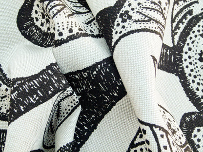 Scalamandre Russell -linen Cotton Natural Brown On Natural Albert Hadley Linen Print Jacobean Tan  White Brown MSRP USD 188