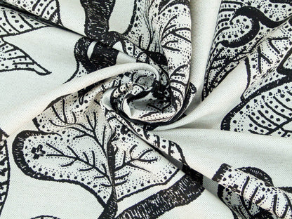 Scalamandre Russell -linen Cotton Natural Brown On Natural Albert Hadley Linen Print Jacobean Tan  White Brown MSRP USD 188