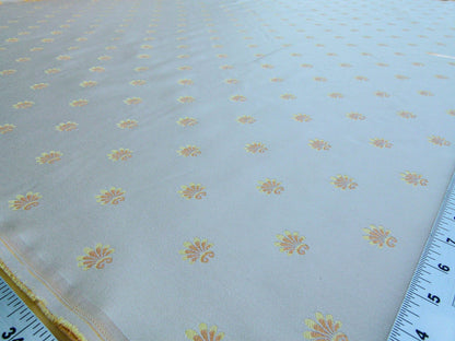 Scalamandre Saumur Creme Juicy Golden Orange &amp; Pale Butter Over Cream Background MSRP USD 706/y