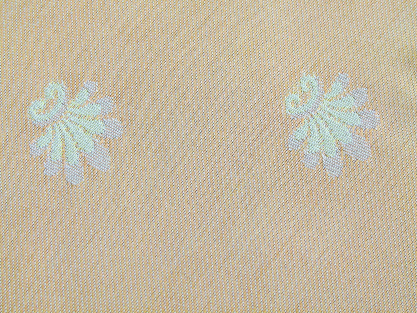 Scalamandre Saumur Creme Juicy Golden Orange &amp; Pale Butter Over Cream Background MSRP USD 706/y