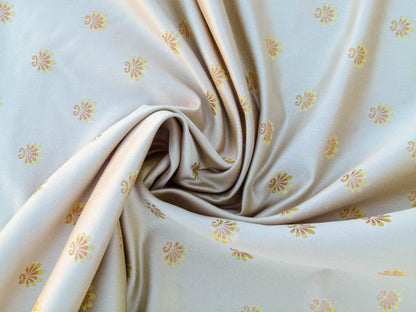 Scalamandre Saumur Creme Juicy Golden Orange &amp; Pale Butter Over Cream Background MSRP USD 706/y