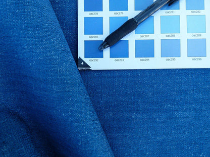 Scalamandre Spencer Chenille Peacock Solid Texture Blue MSRP USD 180/y