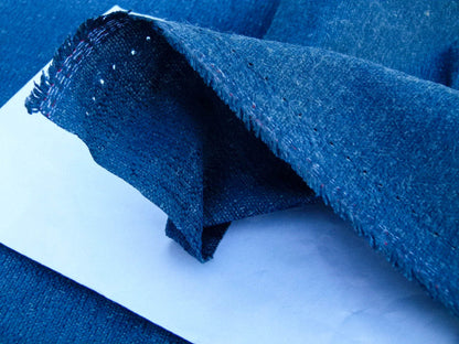 Scalamandre Spencer Chenille Peacock Solid Texture Blue MSRP USD 180/y