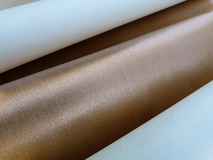 by yard Scalamandre Tea Leaf Copper Handmade Wallpaper Gold Leaf On Rice Paper MSRP USD 464/yard