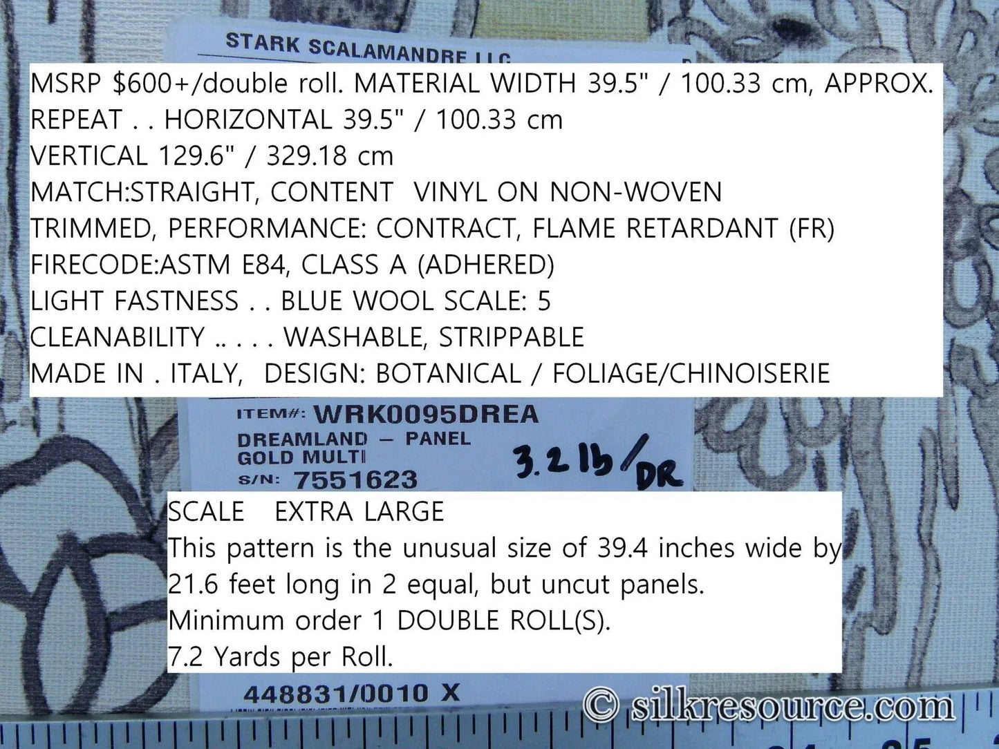 Scalamandre Dreamland - Panel Missoni Home Chinoiserie Botanical Wallpaper Other Wordly!MSRP USD 600+/y