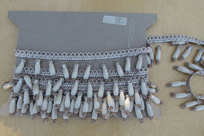 Scalamandre Hampton Court Mold Fringe Cream, Taupe, Natural Light Duty Beige MSRP USD 410