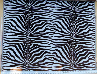 Scalamandre El Morocco Espresso Zebra Silk Velvet White Brown Black Safari MSRP USD 498