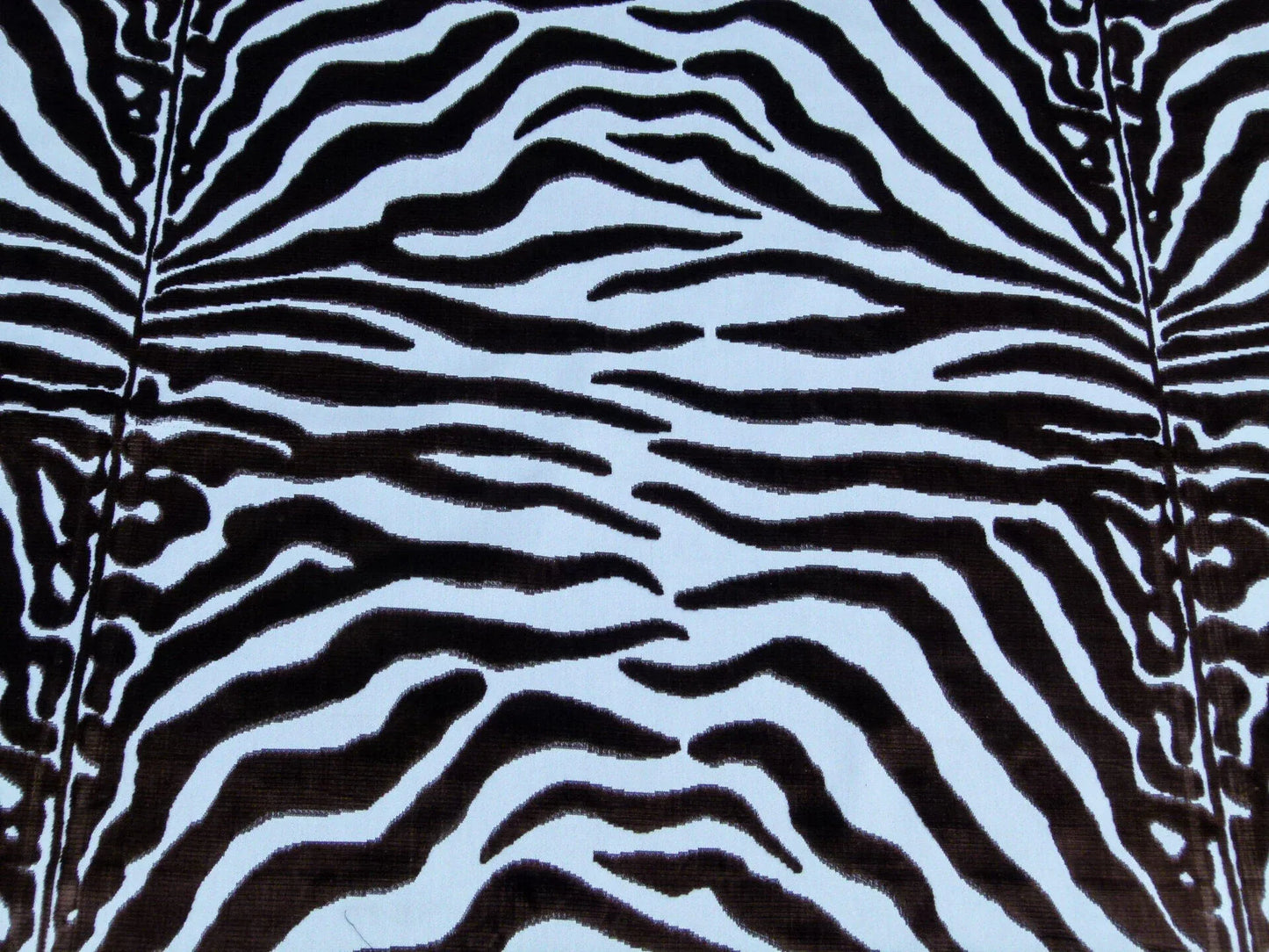 Scalamandre El Morocco Espresso Zebra Silk Velvet White Brown Black Safari MSRP USD 498