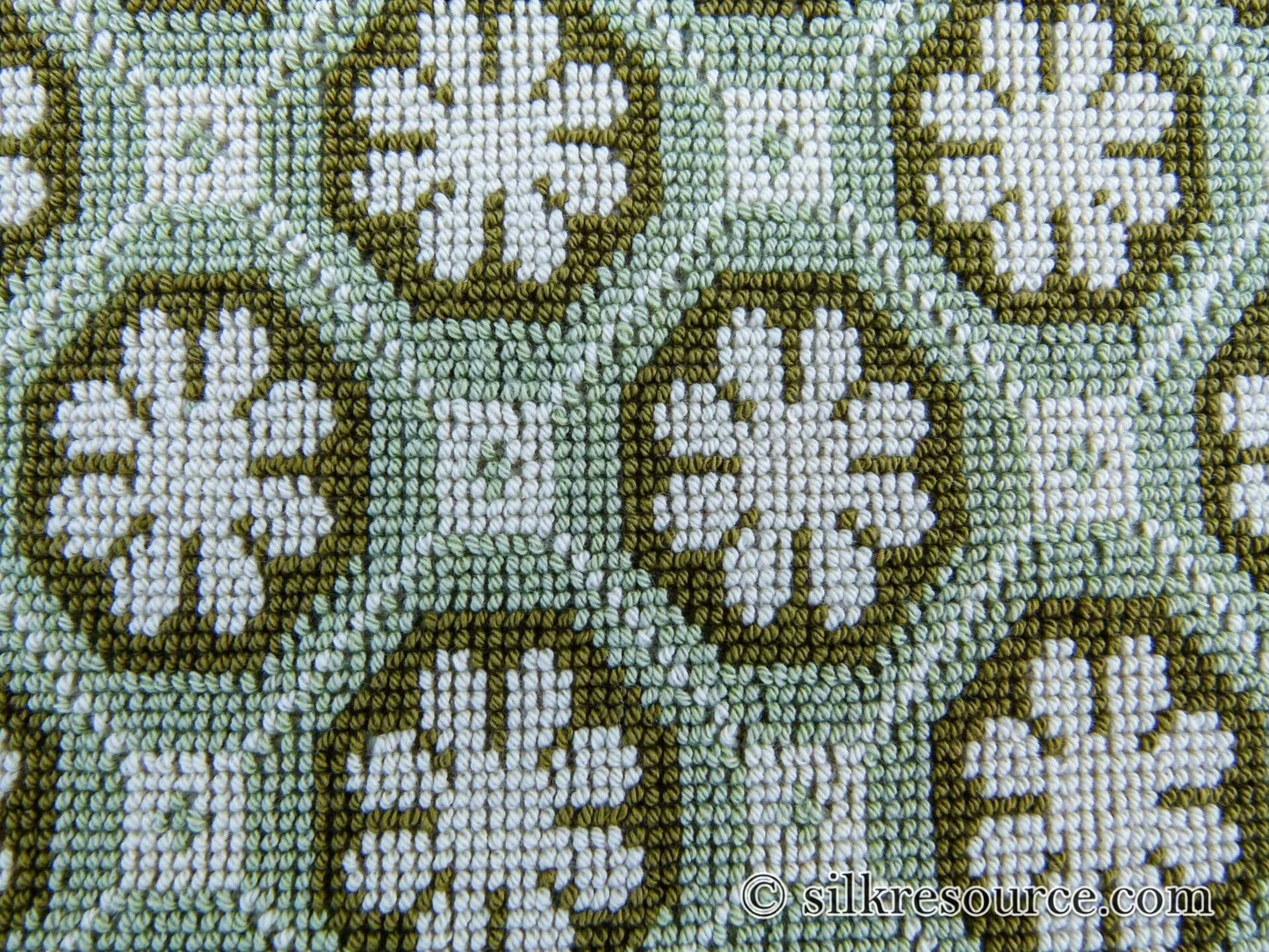 Scalamandre Xi'an Bambou Jacquards / Wovens By Colony Green White MSRP USD 498/y