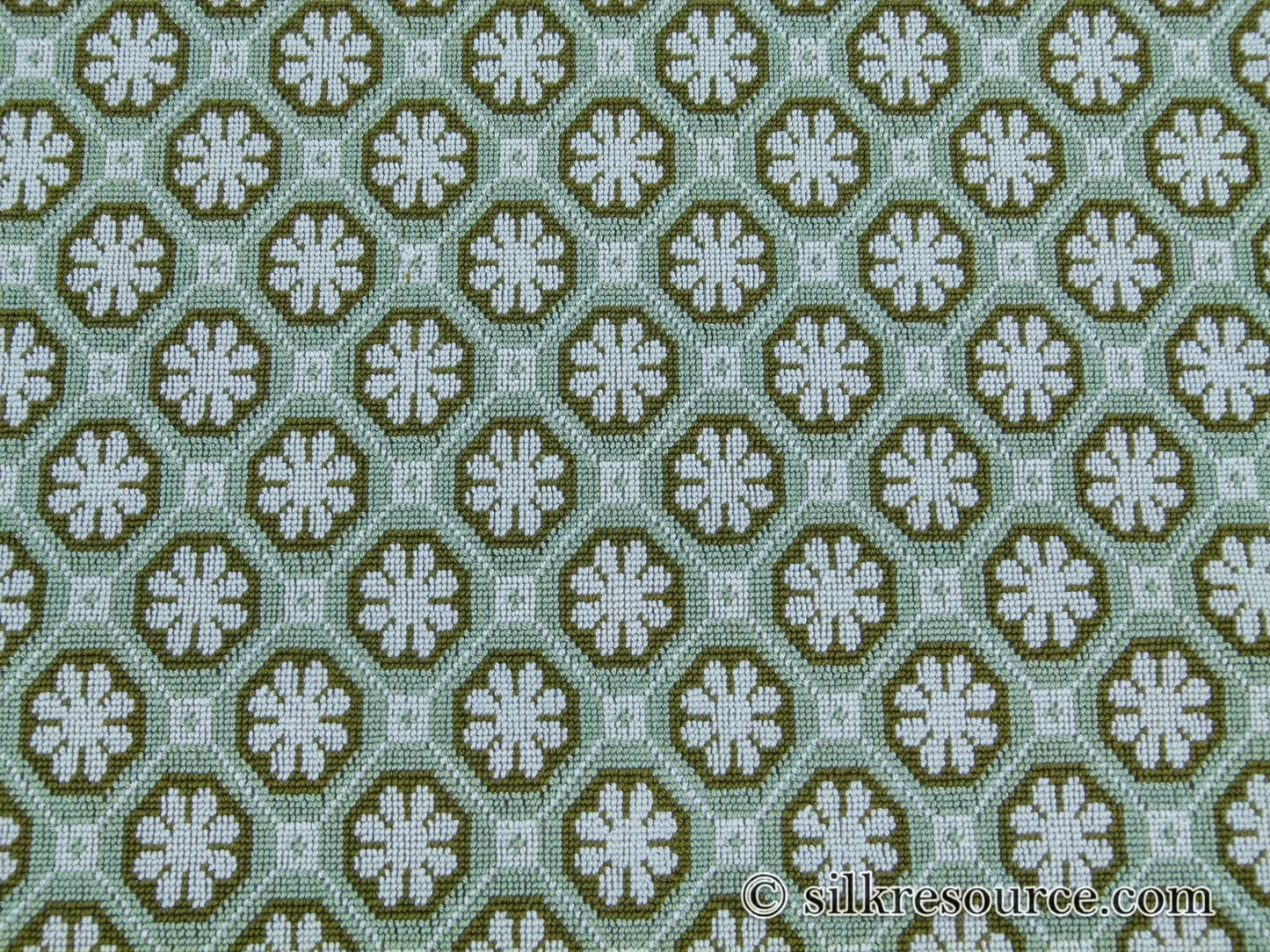 Scalamandre Xi'an Bambou Jacquards / Wovens By Colony Green White MSRP USD 498/y