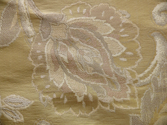 RM Coco 100% silk Lampas Gilded Paisley Lariat Cream White Gold Silver MSRP USD 267.90/Y