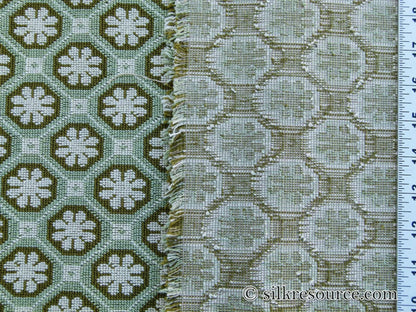 Scalamandre Xi'an Bambou Jacquards / Wovens By Colony Green White MSRP USD 498/y