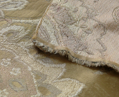 RM Coco 100% silk Lampas Gilded Paisley Lariat Cream White Gold Silver MSRP USD 267.90/Y