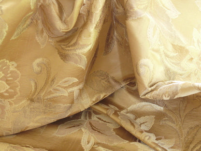 RM Coco 100% silk Lampas Gilded Paisley Lariat Cream White Gold Silver MSRP USD 267.90/Y