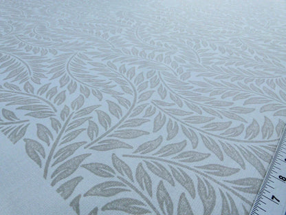 Scalamandre Patrick Beige On White Willow Tree Botanical Foliage Linen Cotton MSRP USD 124