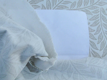 Scalamandre Patrick Beige On White Willow Tree Botanical Foliage Linen Cotton MSRP USD 124