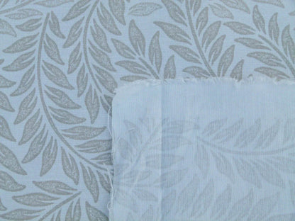 Scalamandre Patrick Beige On White Willow Tree Botanical Foliage Linen Cotton MSRP USD 124