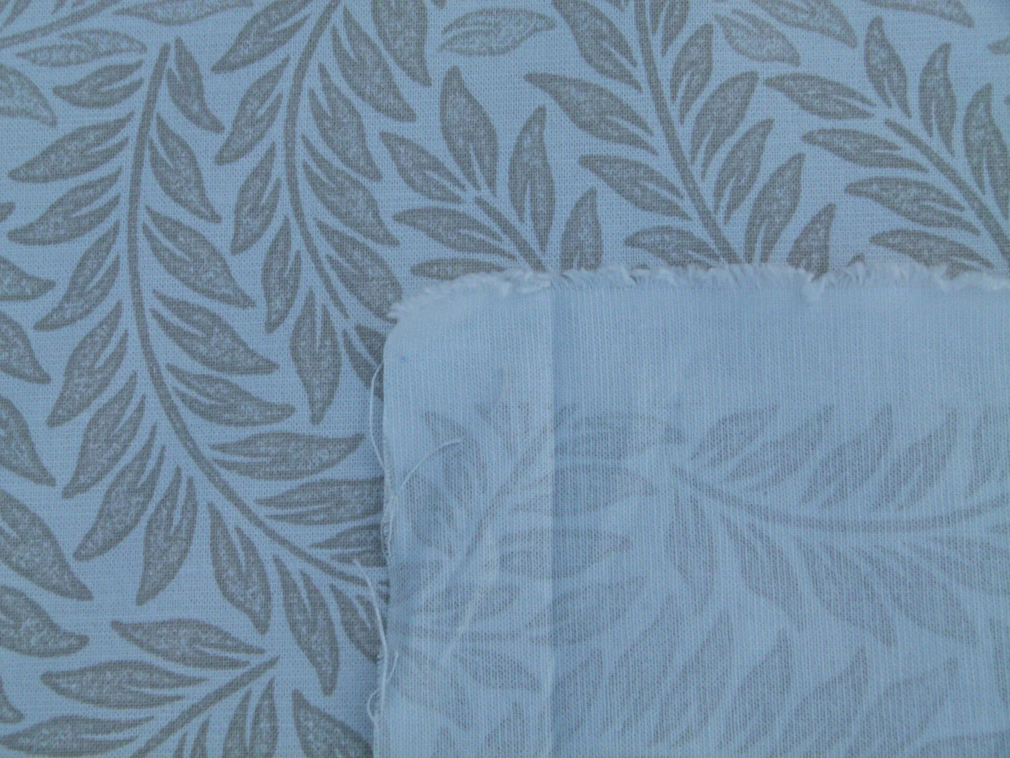 Scalamandre Patrick Beige On White Willow Tree Botanical Foliage Linen Cotton MSRP USD 124