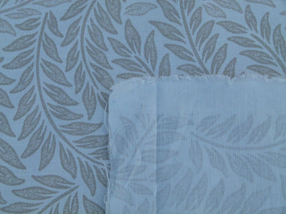 Scalamandre Patrick Beige On White Willow Tree Botanical Foliage Linen Cotton MSRP USD 124