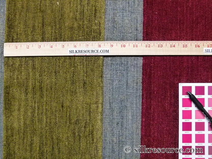 Stark Cranbook Mocha 7'11" X 10' 1" Colorful Stripe Red Beige Mustard Modern Wool Rug MSRP USD 1690