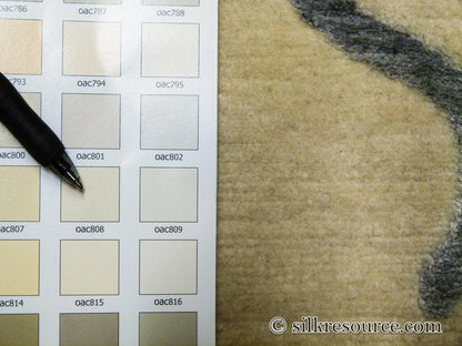 Stark Fort Valley Antique White 3x5' Hand-knotted Wool Rug Blue Antique White Modern Medallion MSRP USD 741