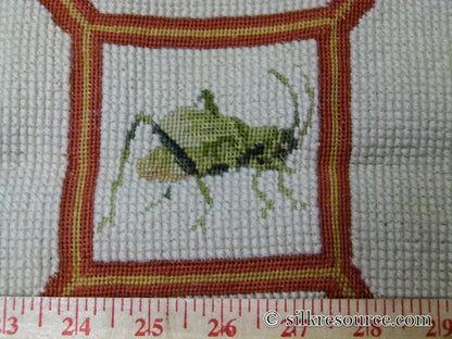 Stark Barentu Silver  Diamond Barratta Collection Leopard Deer Bird Flora Zoology 100% Wool 4x5' MSRP USD 1150