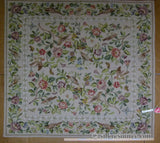 Stark Bell Gardens Tan 5x5' Flower Birds Butterfly Garland 100% Wool Rug Pink Green Yellow MSRP USD 877.50