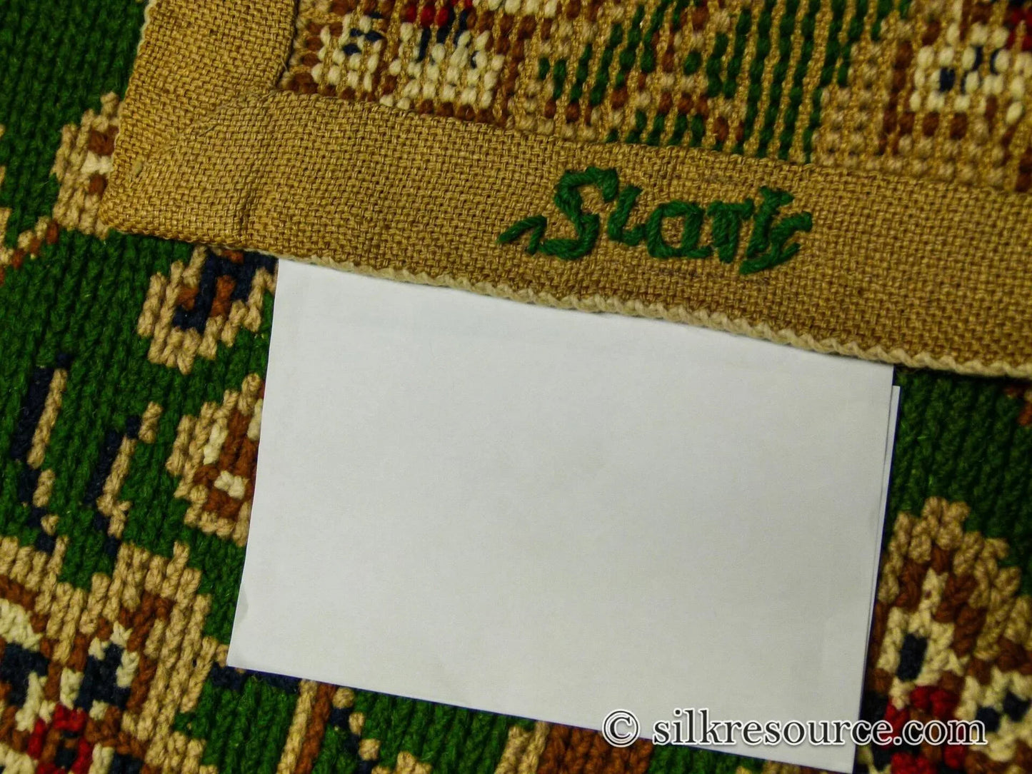 Stark Hongseong Dim Grey 5x6' Korean Asian Flora Forsythia Emerald Green Beige Red MSRP USD 1500