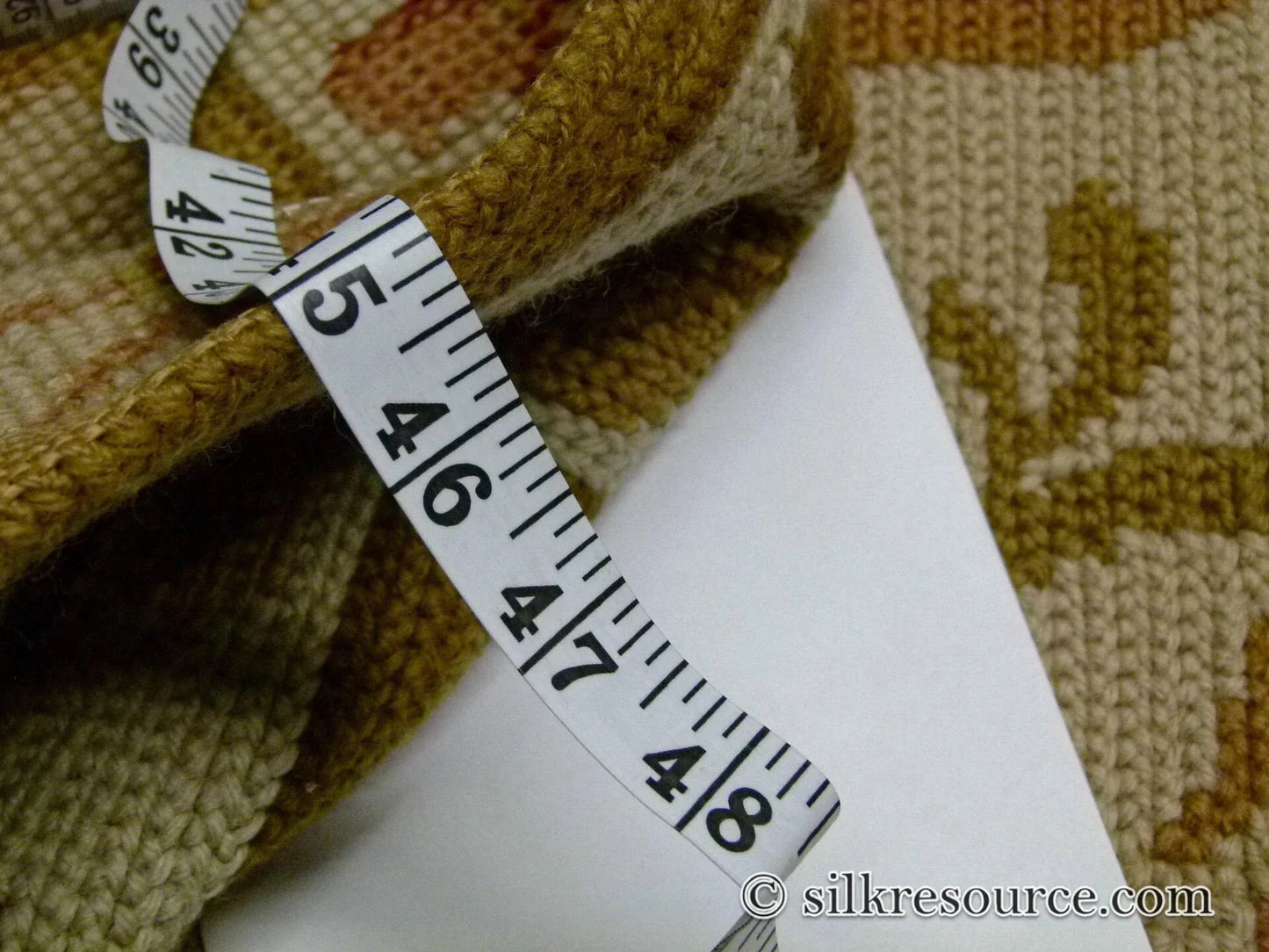 Stark Hay River Burly Wood 6'6" X10' Wool Needlepoint Fine Handmade Rug Renaissance Tulips Rose Iris Red Pink Blue Sage Green MSRP USD 1900