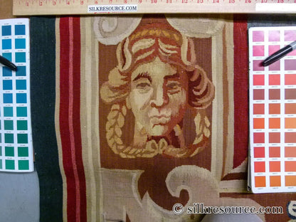 Stark Ilebo Silver 9x10'5" Aubusson Flemish Tapestry Wool Sea Ocean Port Figures Huge! MSRP USD 15000+