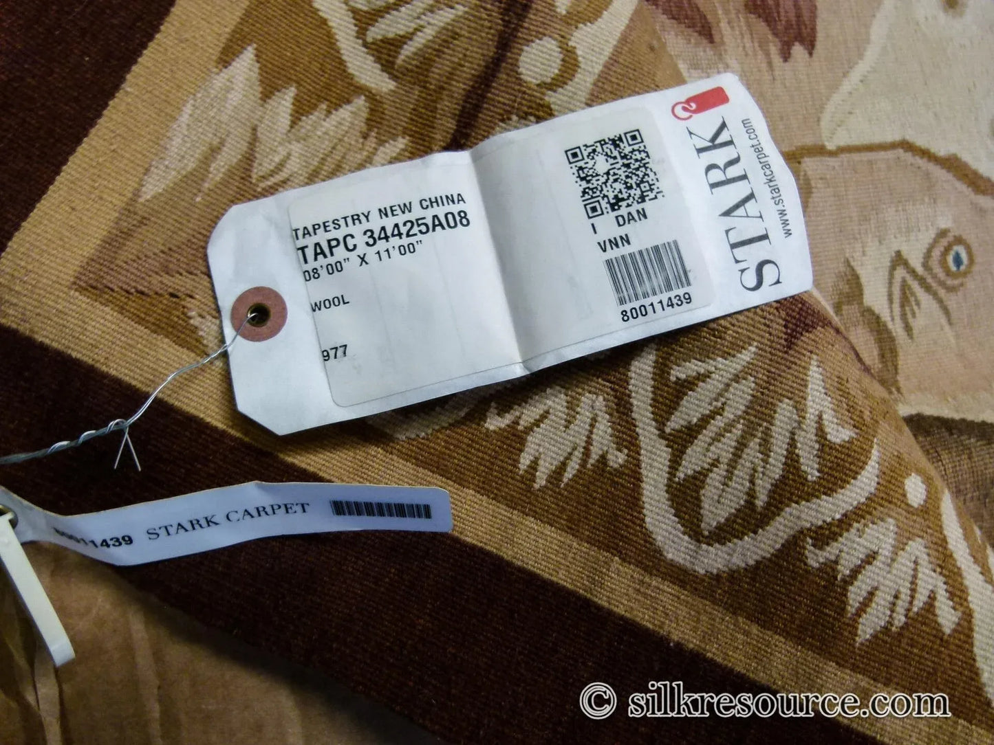 Stark Ilam in Linen 8'x11' 100% Wool Tapestry Poseidone God Of Ocean Amphitrite Goddess Horses Merman Seal Fish Huge MSRP USD 12000