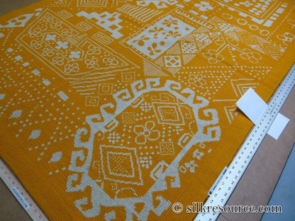 Stark Home Gardens Goldenrod 4' 10"  X 6' 6" Scandinavian Hans Christian Anderson's Little Ida's Flowers Gold Orange White MSRP USD 1500