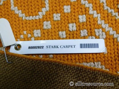 Stark Home Gardens Goldenrod 4' 10"  X 6' 6" Scandinavian Hans Christian Anderson's Little Ida's Flowers Gold Orange White MSRP USD 1500