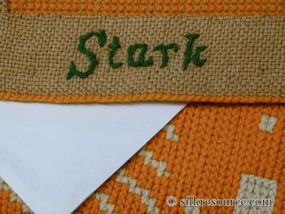 Stark Home Gardens Goldenrod 4' 10"  X 6' 6" Scandinavian Hans Christian Anderson's Little Ida's Flowers Gold Orange White MSRP USD 1500