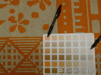 Stark Home Gardens Goldenrod 4' 10"  X 6' 6" Scandinavian Hans Christian Anderson's Little Ida's Flowers Gold Orange White MSRP USD 1500