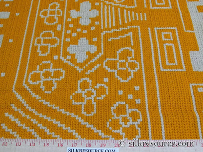 Stark Home Gardens Goldenrod 4' 10"  X 6' 6" Scandinavian Hans Christian Anderson's Little Ida's Flowers Gold Orange White MSRP USD 1500