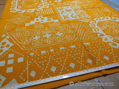 Stark Home Gardens Goldenrod 4' 10"  X 6' 6" Scandinavian Hans Christian Anderson's Little Ida's Flowers Gold Orange White MSRP USD 1500