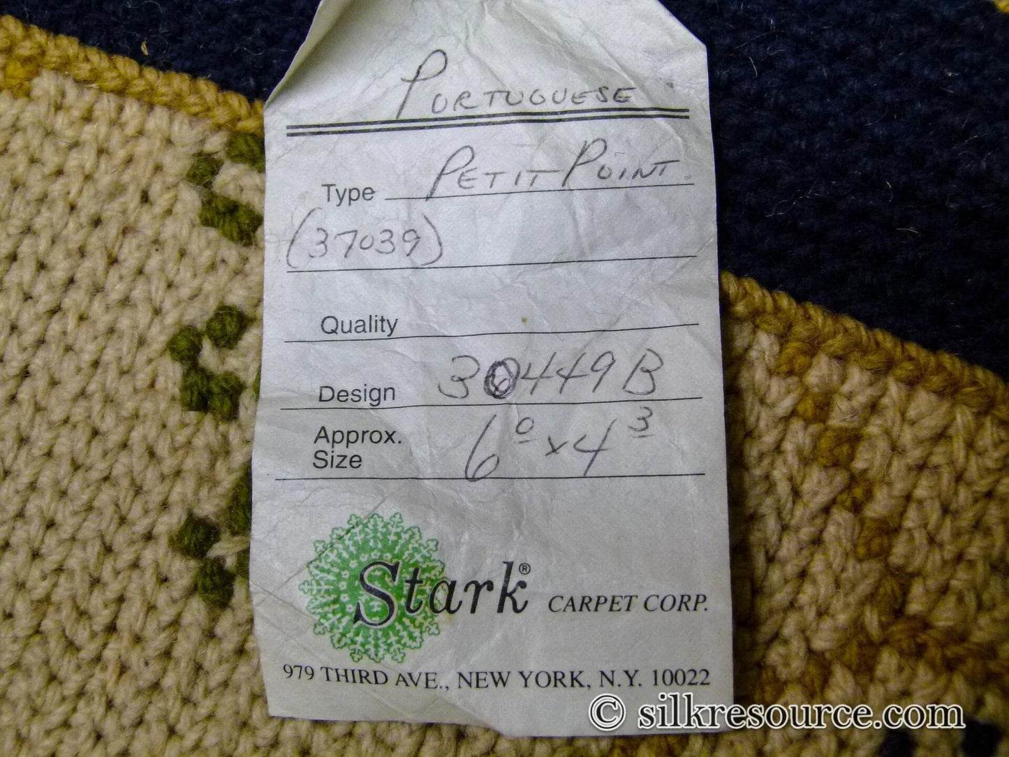 Stark Hopewell Bisque 4.3" X 6' 100% Wool Horses Equestrian Navy Red Mustard Cream MSRP USD 1500