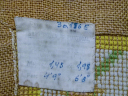 Stark Hartford Wheat 4'10" X 6' 5" Wool Flat Weave Rug Gold Wheat Green Yellow Spring! MSRP USD 1300