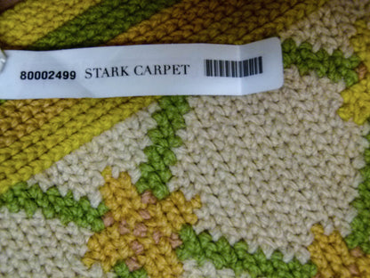 Stark Hartford Wheat 4'10" X 6' 5" Wool Flat Weave Rug Gold Wheat Green Yellow Spring! MSRP USD 1300