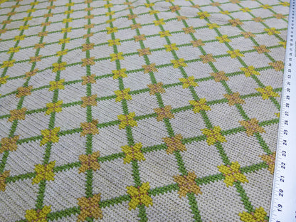 Stark Hartford Wheat 4'10" X 6' 5" Wool Flat Weave Rug Gold Wheat Green Yellow Spring! MSRP USD 1300