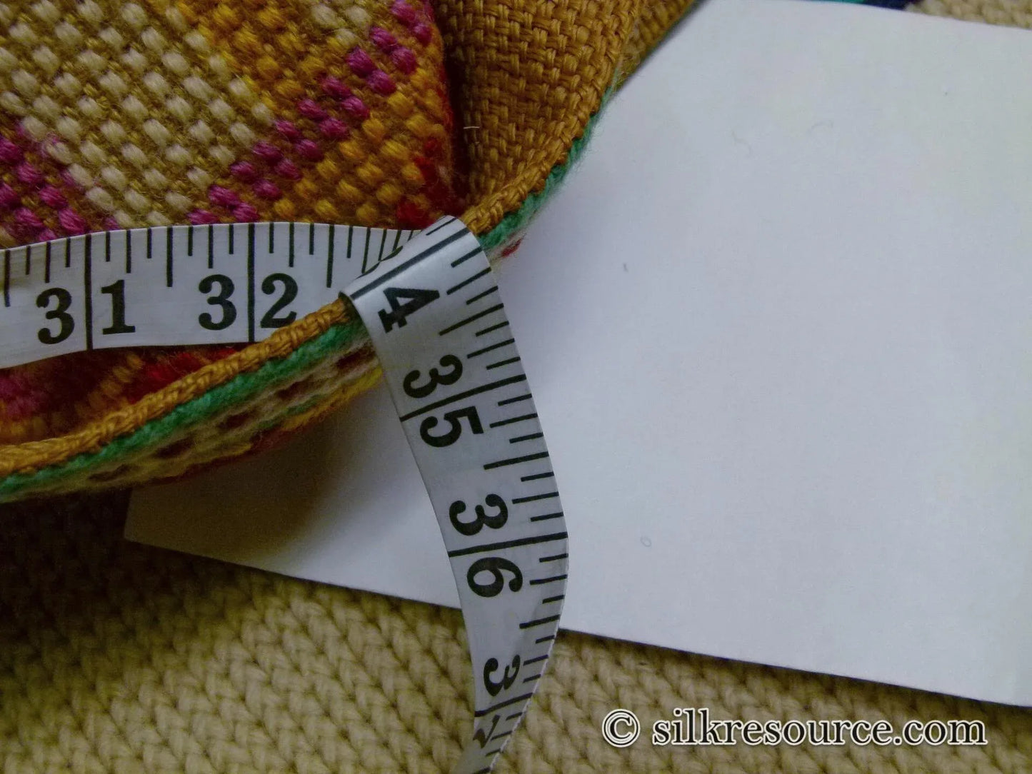 Stark Holyoke Bisque 4'10" X6'5" 100% Wool Rug South Western Quaker Art Blue Orange Red Green MSRP USD 1400