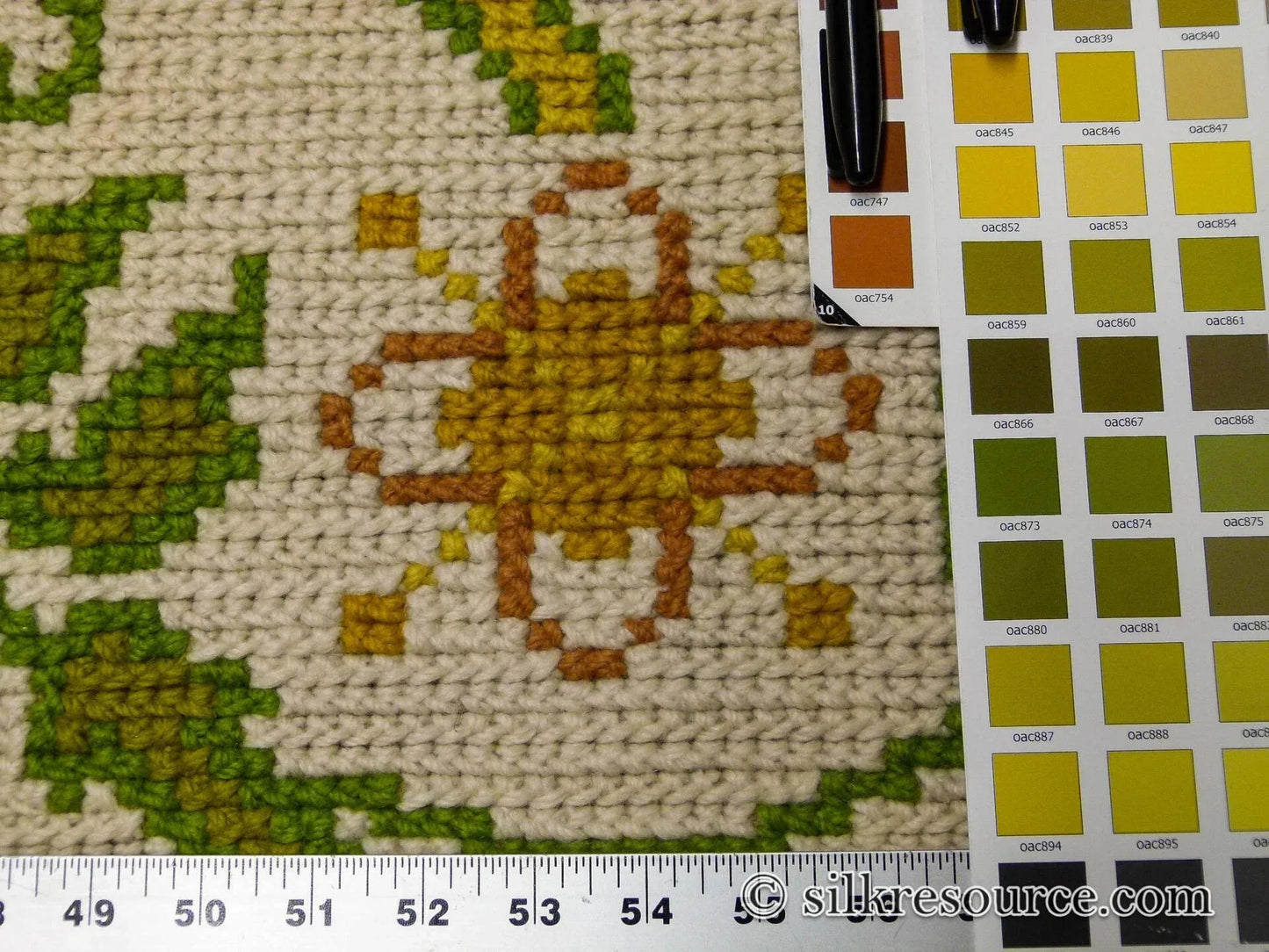 Stark Hoffman Estates Goldenrod 5'x6'6" Orange Gold Green Tulips Sunflowers Vines Foliage MSRP USD 1250