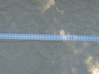 100% Silk Damask Classy Lotus Blond Beige Tan Gold MSRP USD 278/y