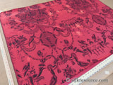 1.1Y Scalamandre Louis XVI - Trevira CS Red and Black Damask Historic Monticello MSRP 575