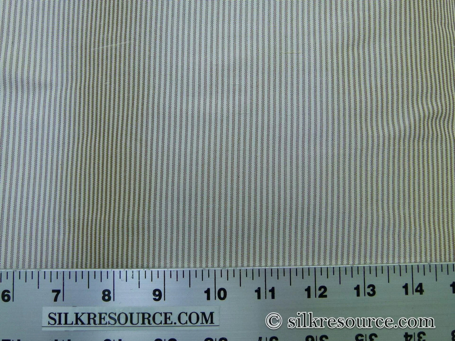 By Yard CORAGGIO Brown Espresso Cream Silk Taffeta Heavy Stripe Reversible MSRP USD 300+/Y