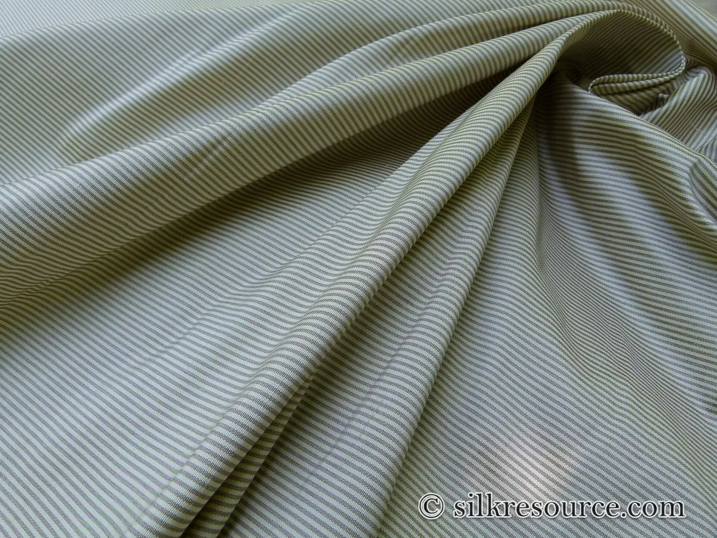 By Yard CORAGGIO Brown Espresso Cream Silk Taffeta Heavy Stripe Reversible MSRP USD 300+/Y