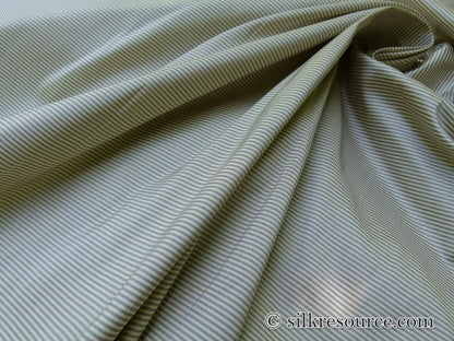 By Yard CORAGGIO Brown Espresso Cream Silk Taffeta Heavy Stripe Reversible MSRP USD 300+/Y